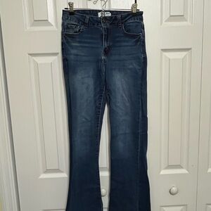 Wax Jean Dark Blue Flare Jeans